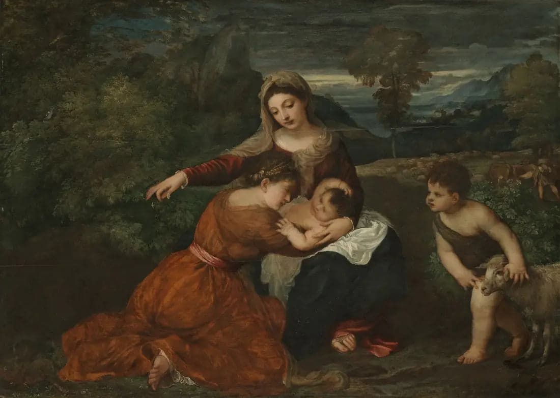 The Virgin and Child with a Saint and the Young Saint John the Baptist