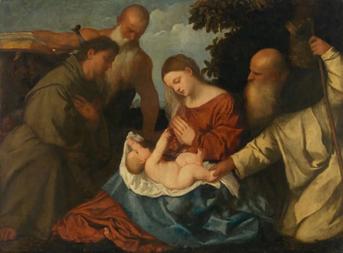 Virgin and Child with Saints Anthony Abbot, Jerome, and Francis