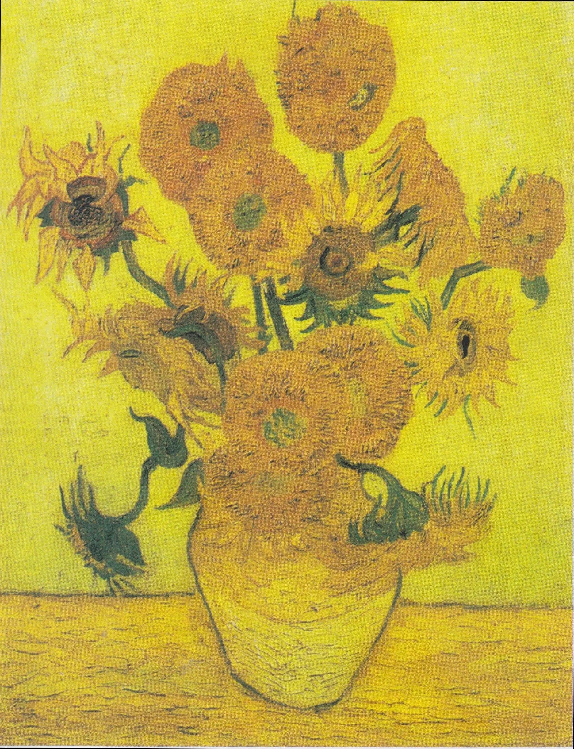 Still Life: Vase with Fifteen Sunflowers
