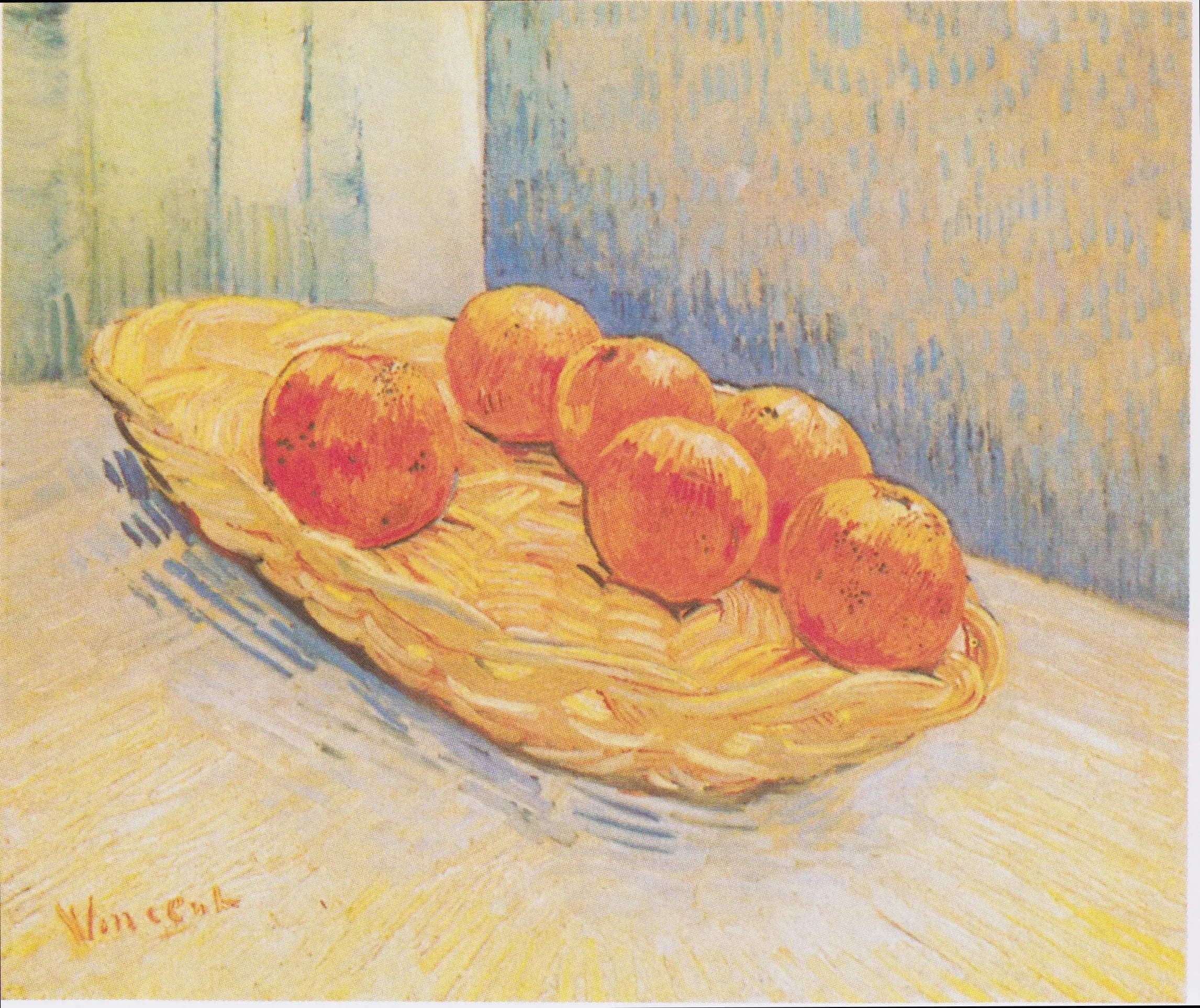 Still Life with Orange Basket