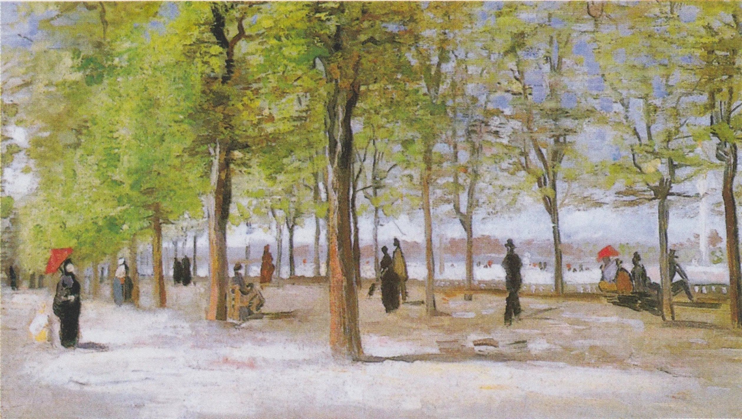 Strollers in the Luxembourg Garden