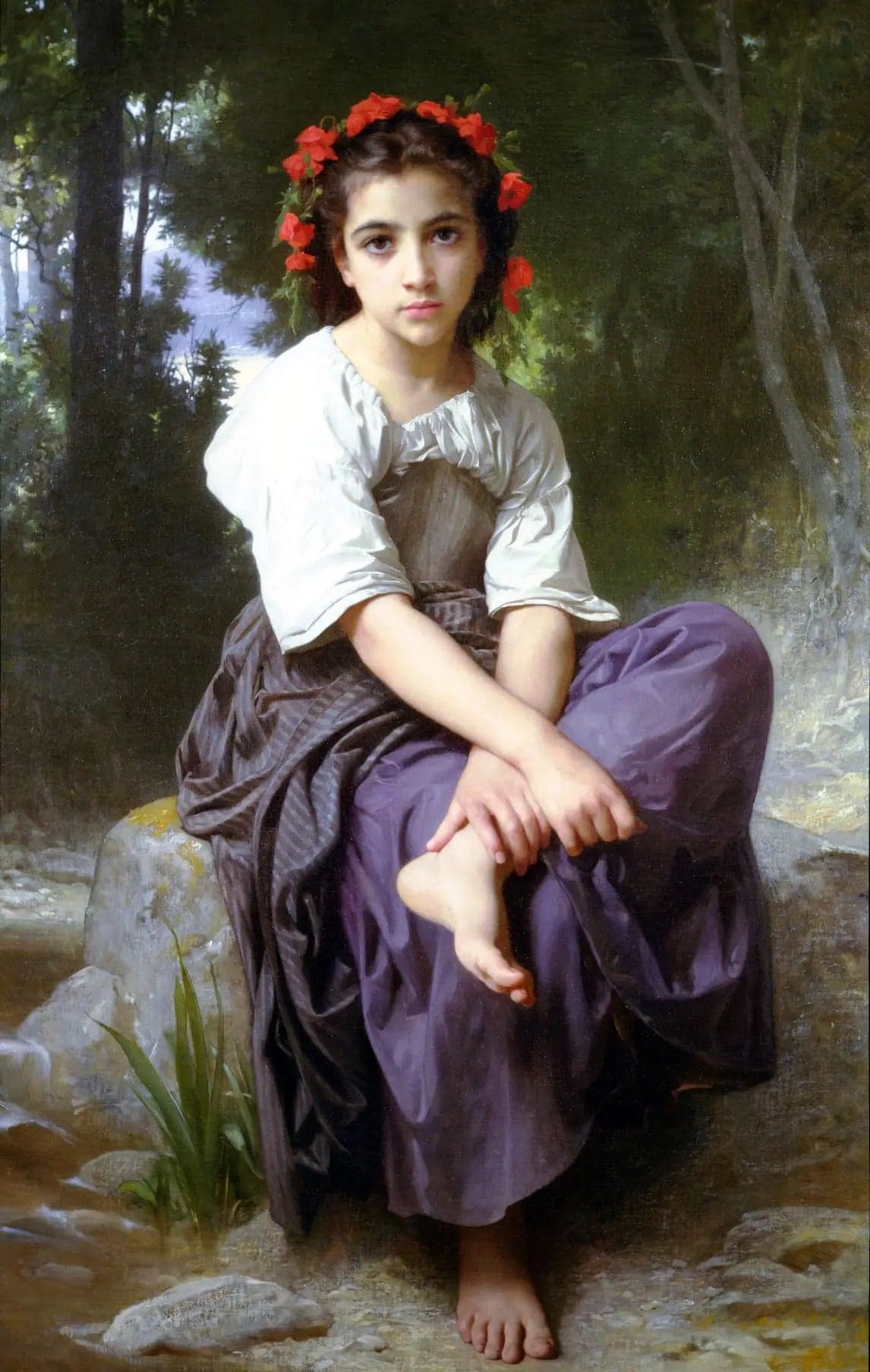 Girl Sitting by the River