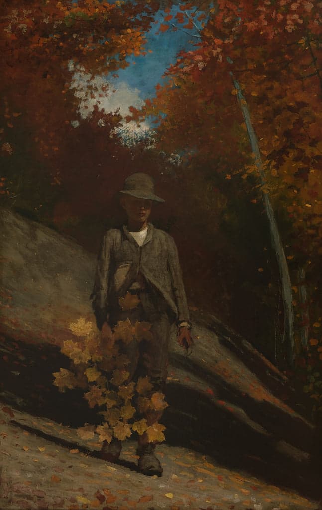 Ramassage des feuilles d'automne