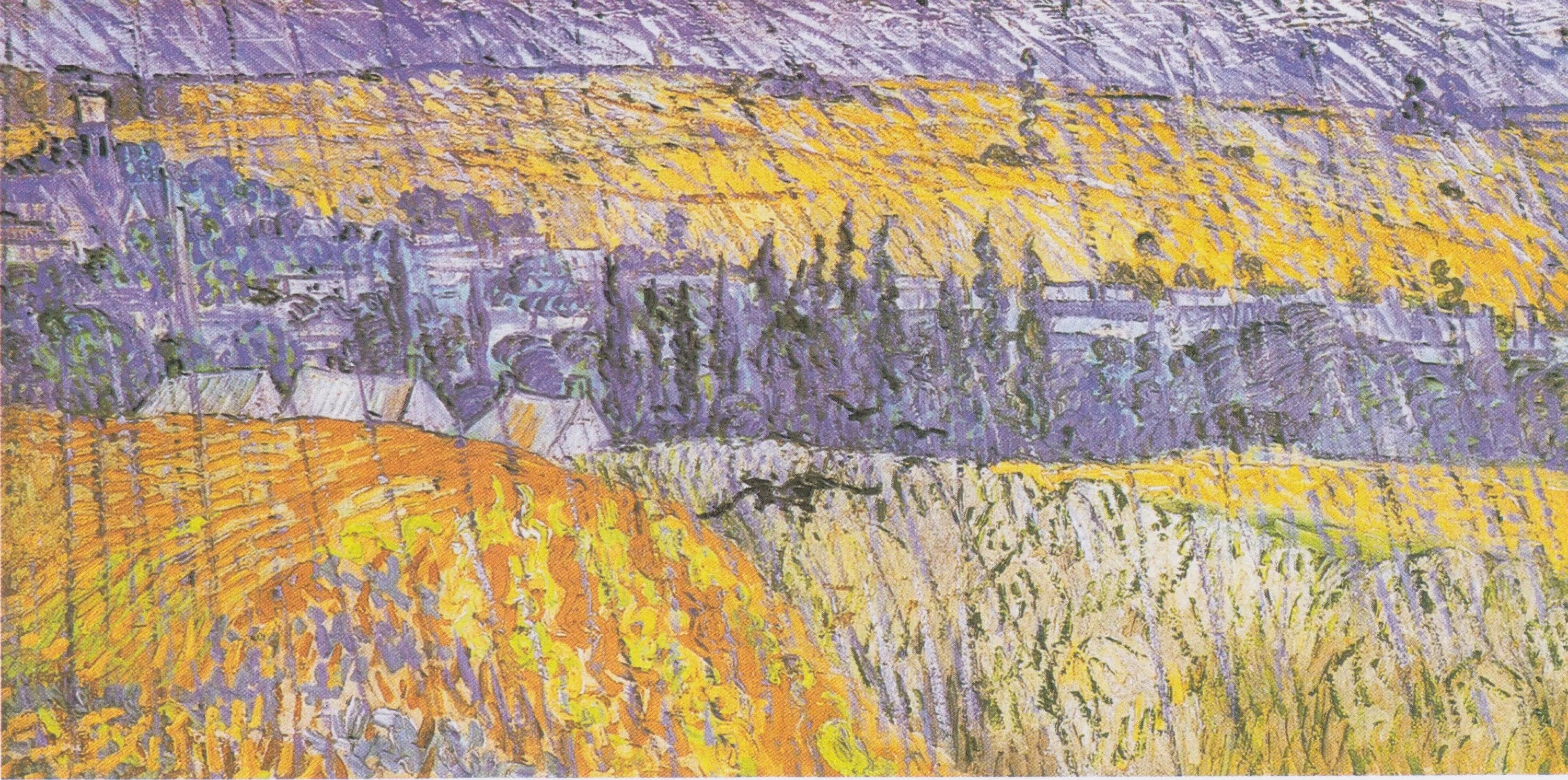 Landscape of Auvers under the Rain